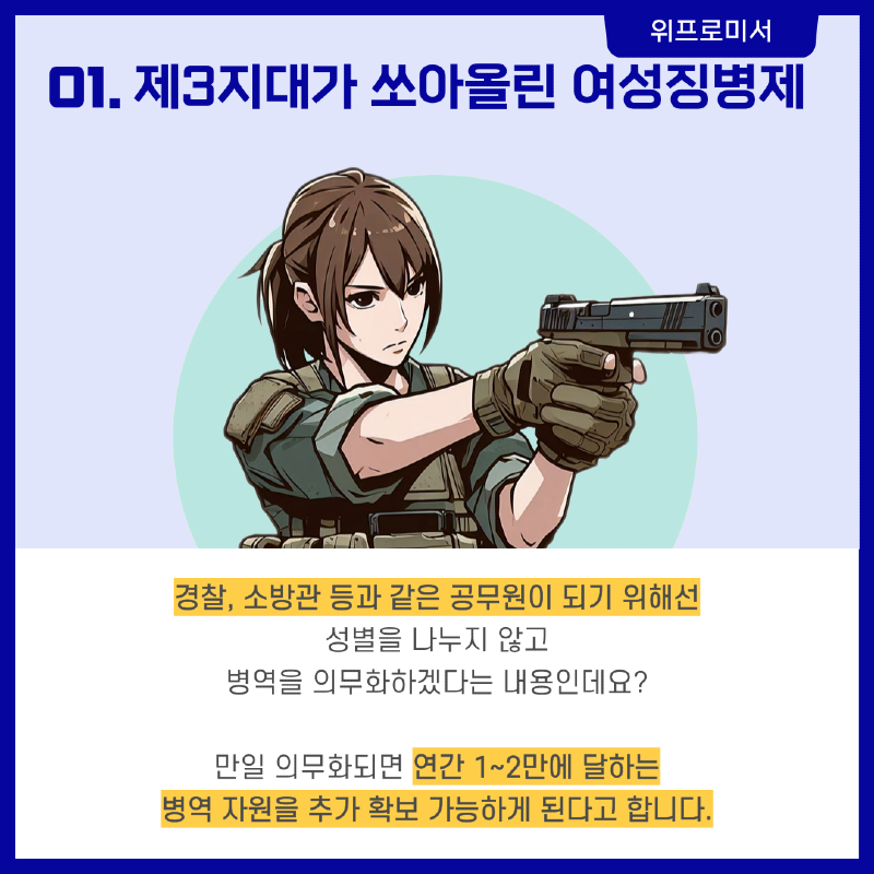 여성징병제, 개혁신당 공약?