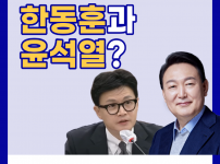 한동훈과 윤석열?