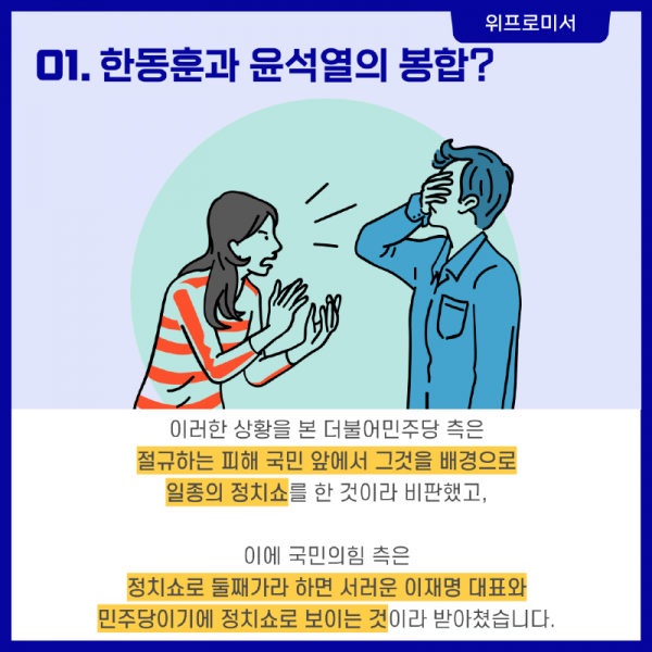 한동훈과 윤석열?